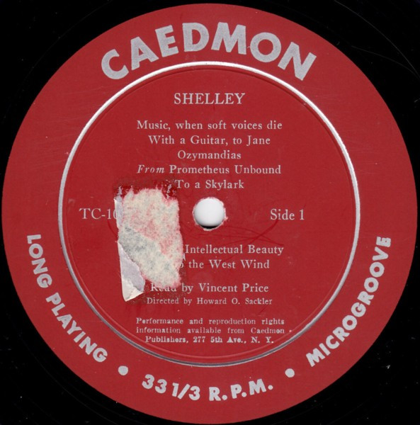 The Poetry of Shelley Vinyl LP · Various